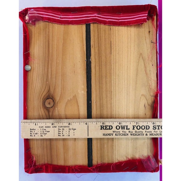 Vintage Jewelry Christmas Tree Collage Art Hand Crafted Assemblage￼ 8 X 10 - Picture 10 of 10